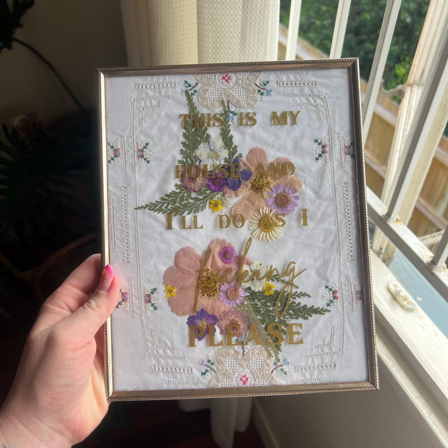 This Is My House - Framed Vintage Artwork