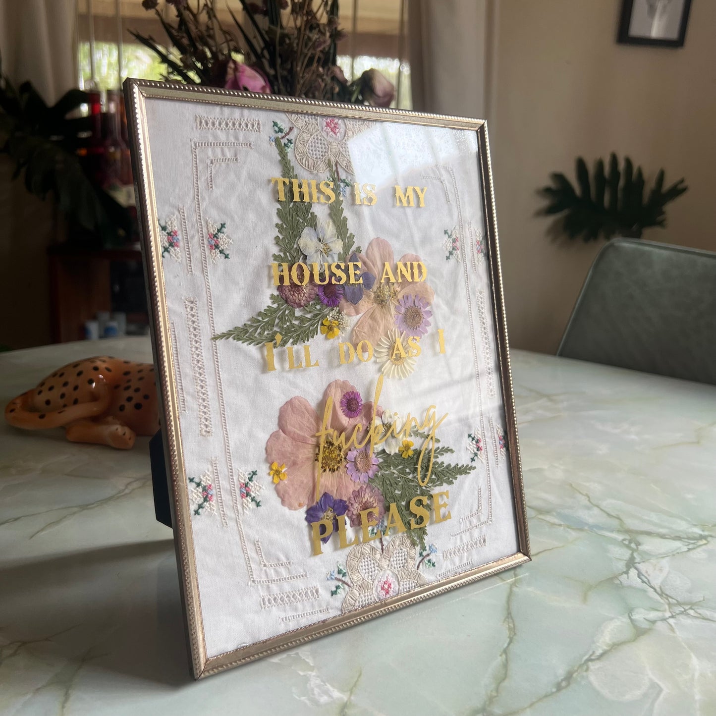 This Is My House - Framed Vintage Artwork