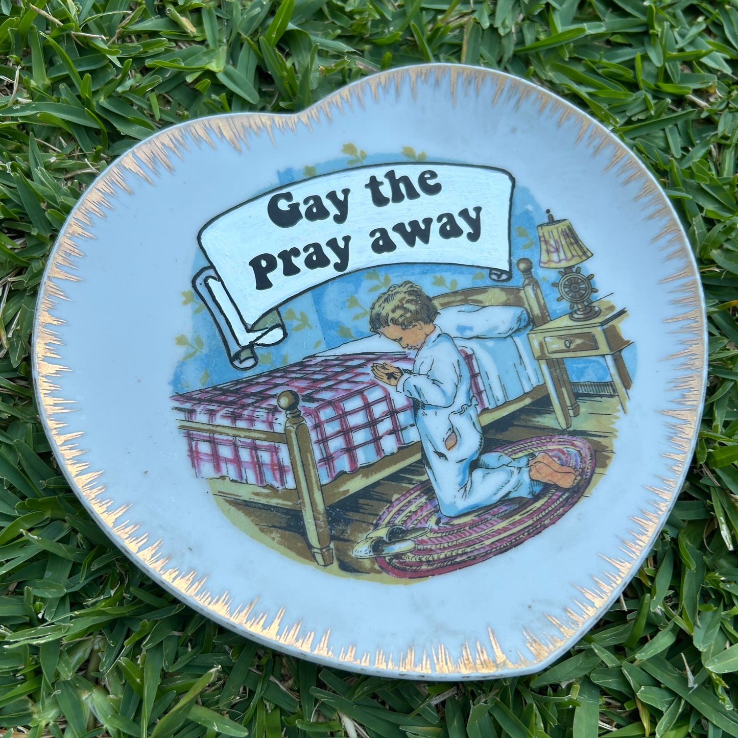Gay The Pray Away - Vintage Graphic Plate