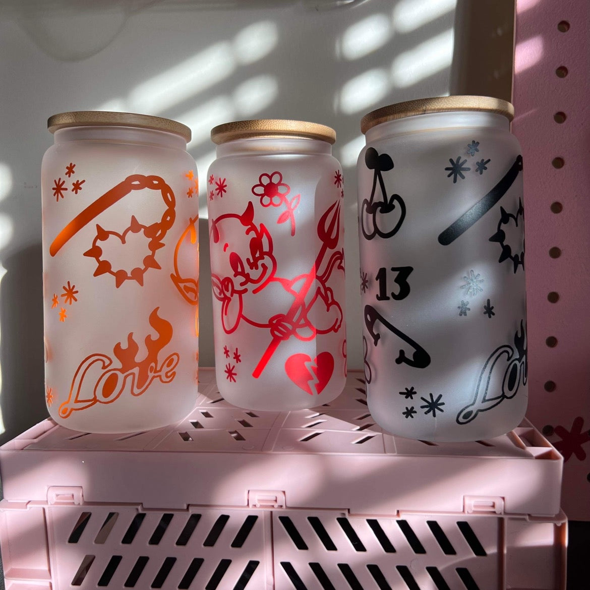 Lil Devil Drinking Tumbler - Orange