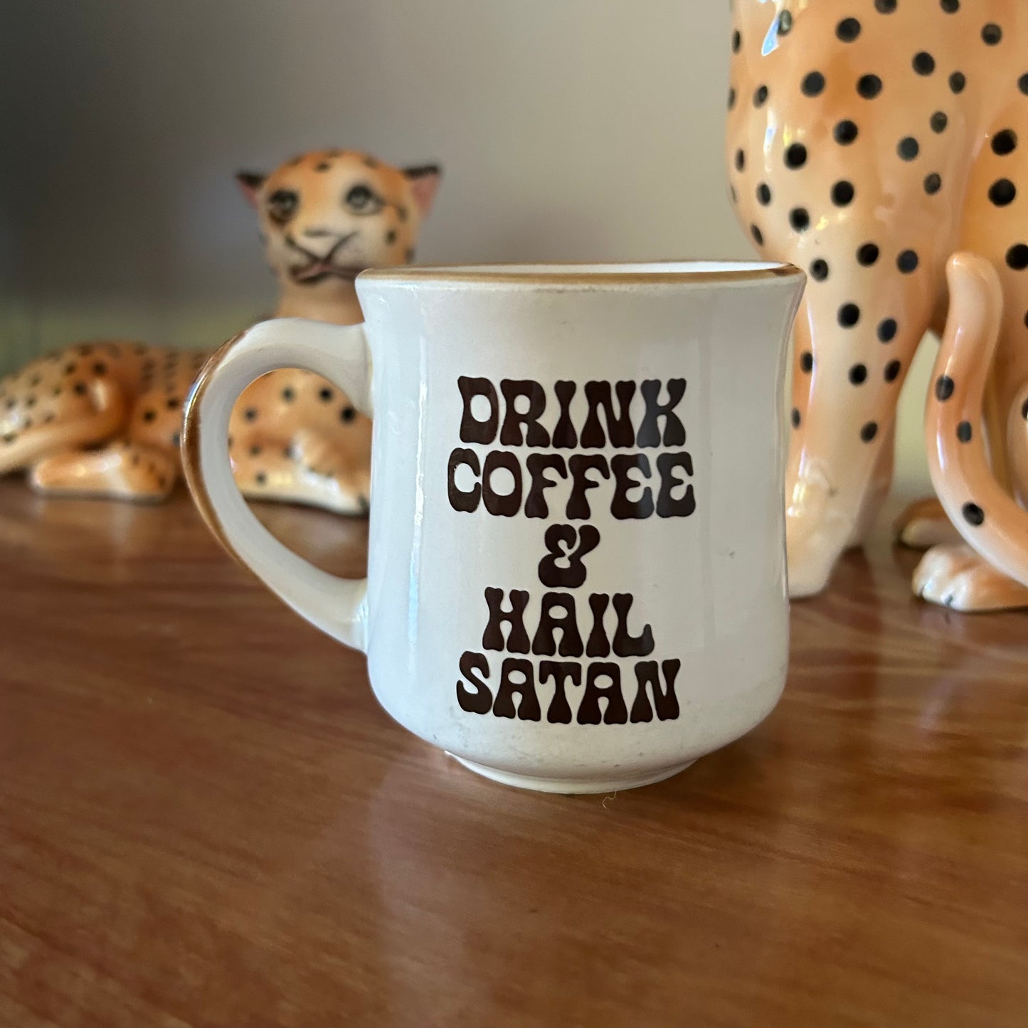 Drink Coffee & Hail Satan - Vintage Mug
