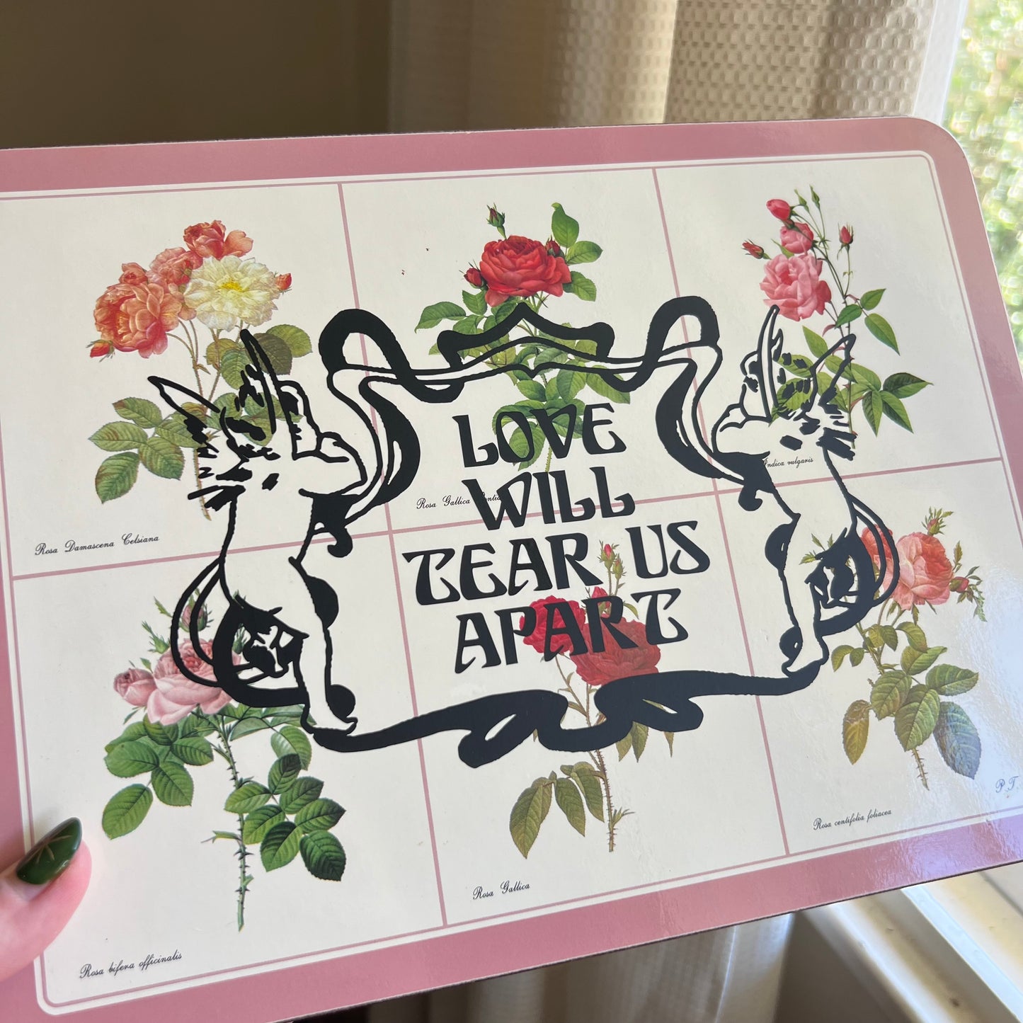Love Will Tear Us Apart - Upcycled Floral Placemats