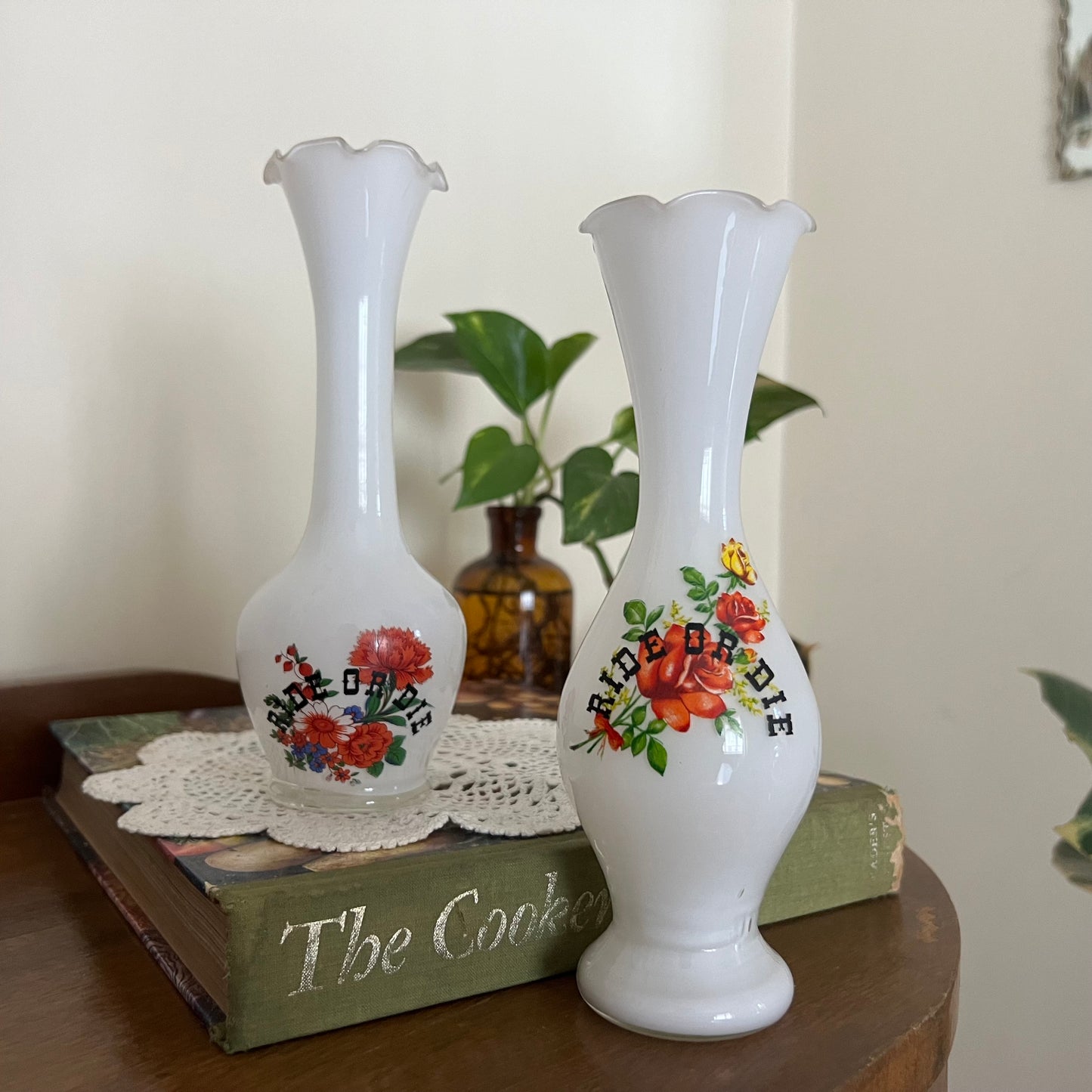 Ride Or Die Floral Vase Set of 2