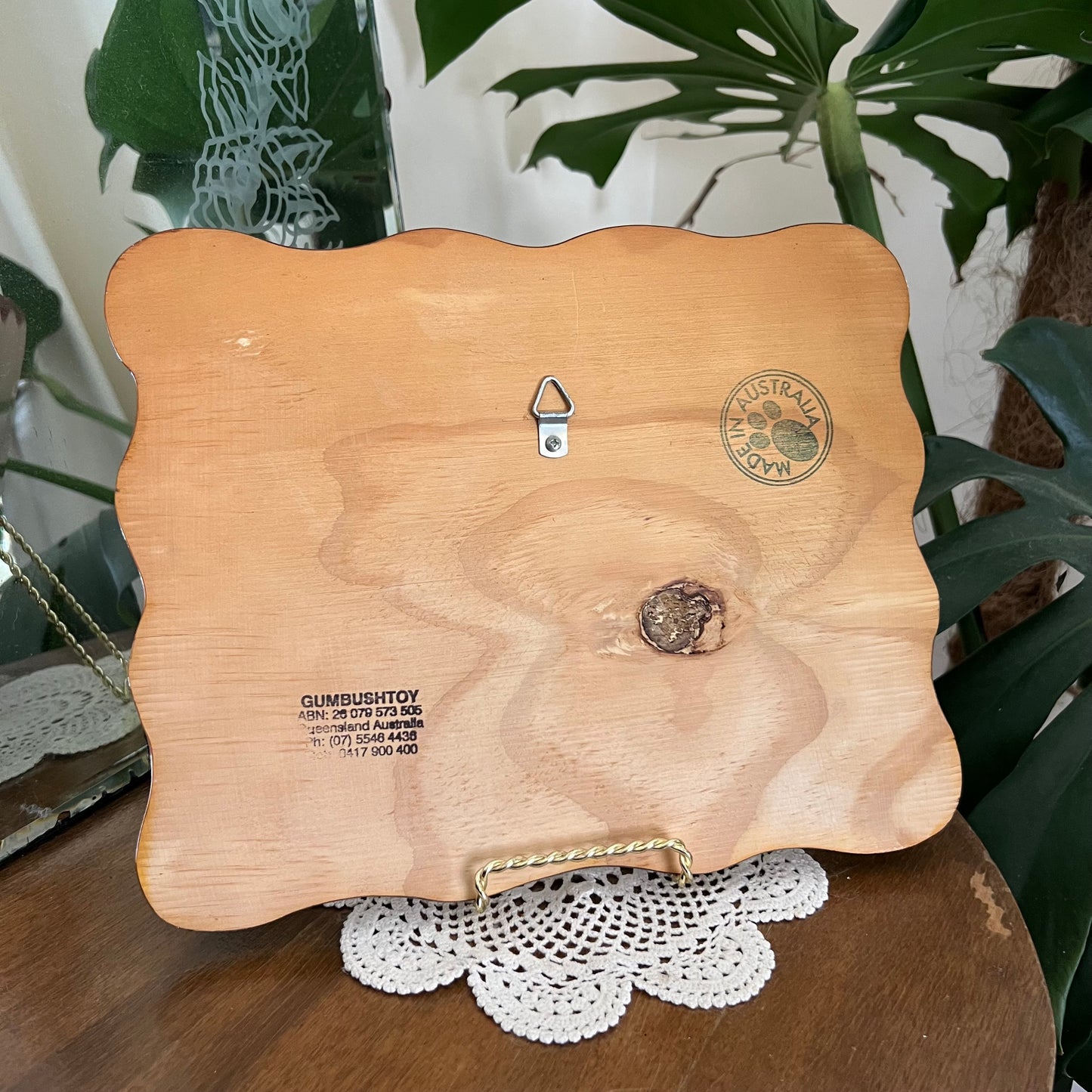 Snake & Dagger Tattoo - Vintage Hanging Wooden Plaque