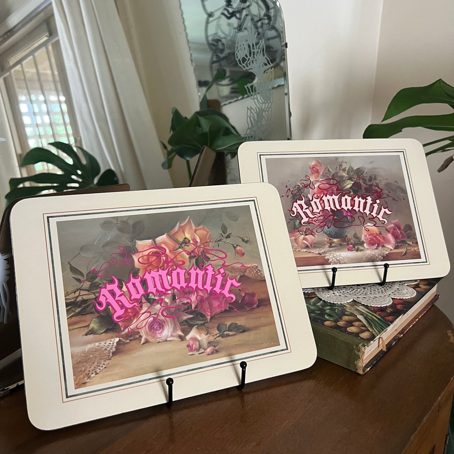 Romantic - Upcycled Floral Placemats