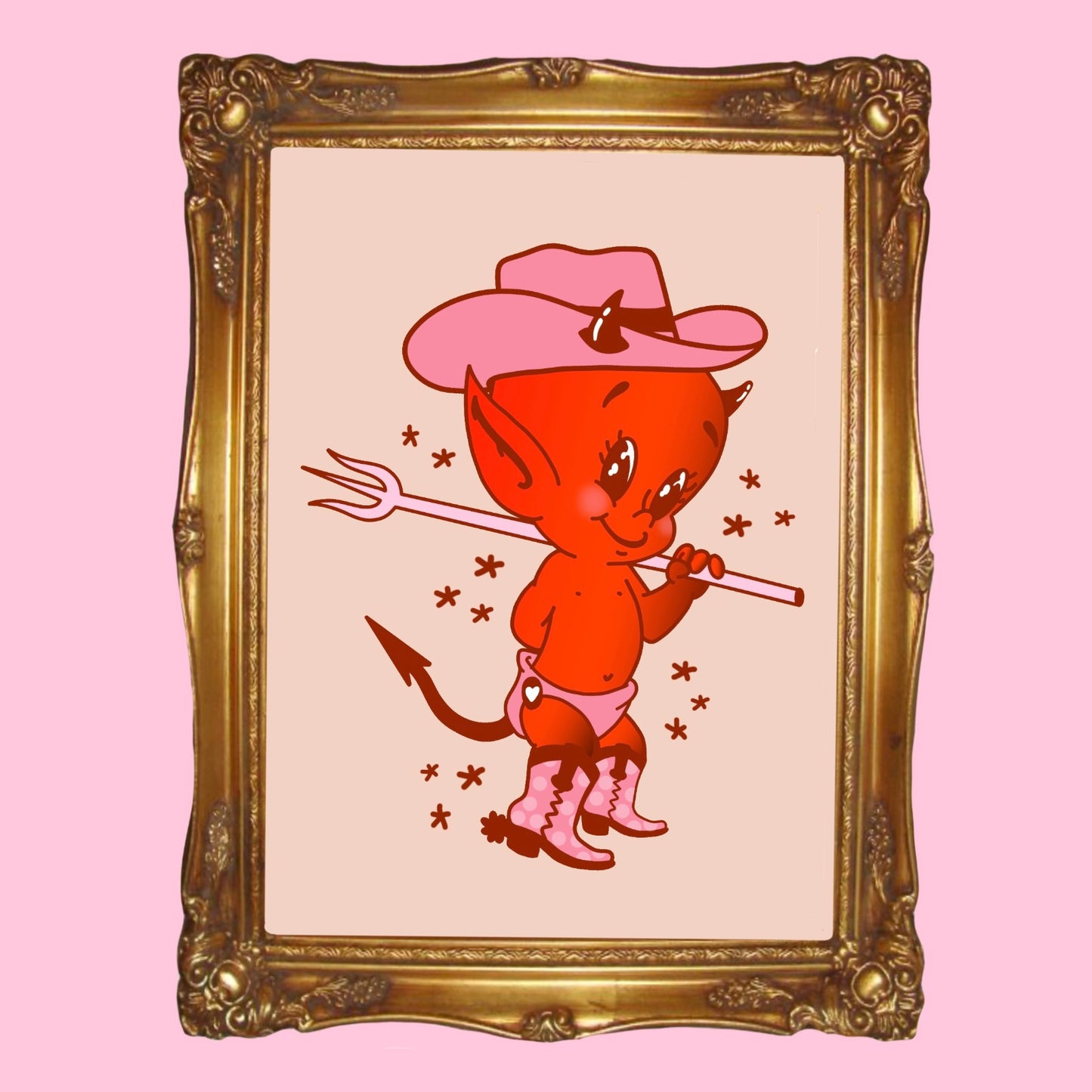 Howdy Devil - A4 Print