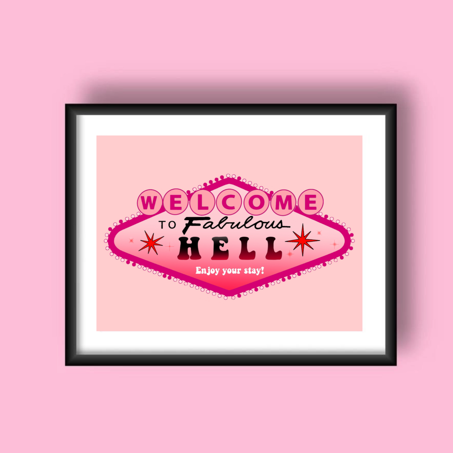 Welcome To Hell 4"x6" Print