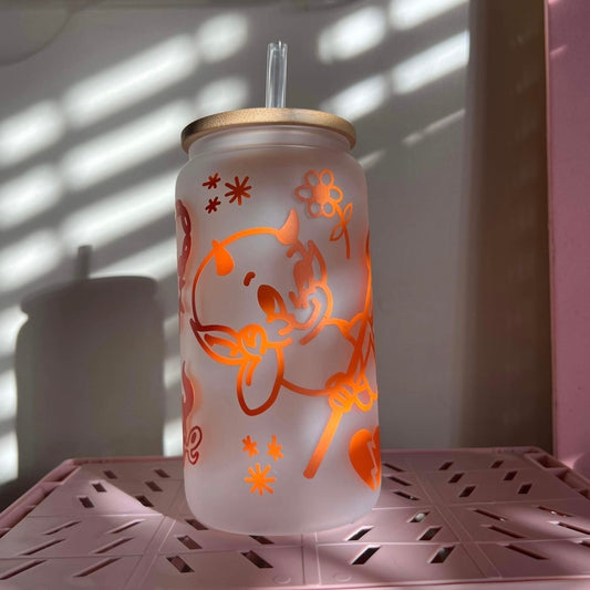 Lil Devil Drinking Tumbler - Orange