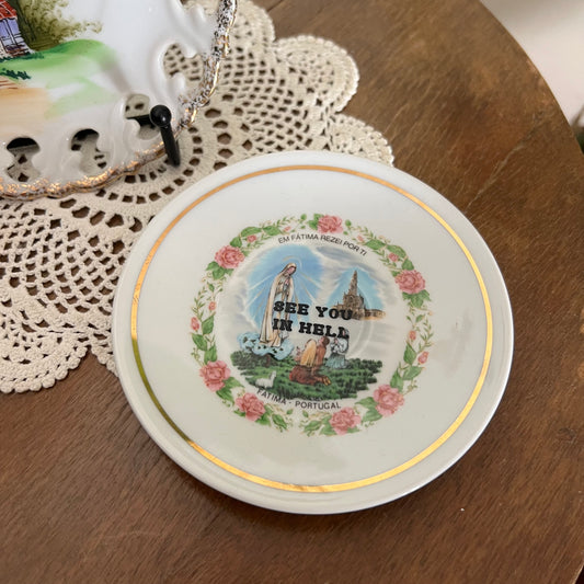 Satanic / Religious Mini Plates - Set Of Two