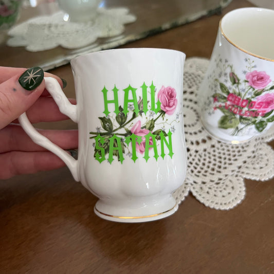 Choose Violence / Hail Satan - Vintage Mugs