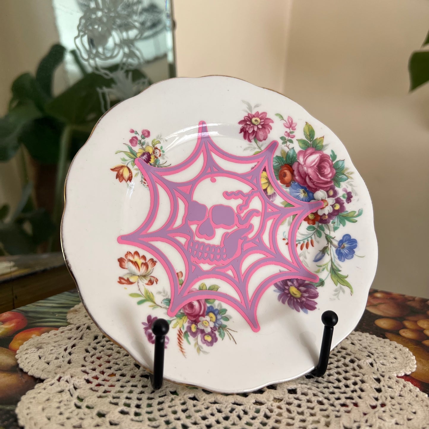 Skull & Web - Decorative Plate