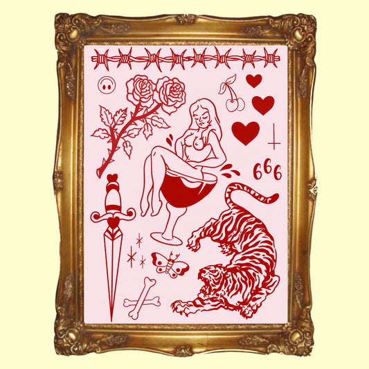 Flossy Flash - A4 Print