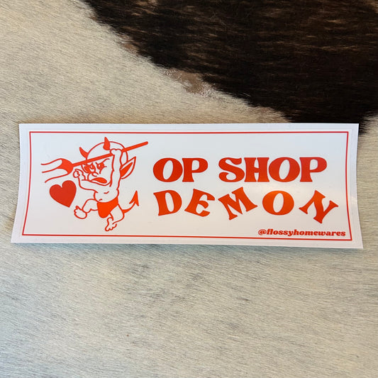 Op Shop Demon Bumper Sticker