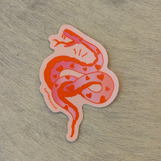 Flossy Snake - Sticker
