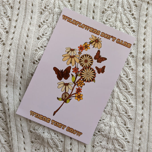 Wildflowers 4"x6" Print