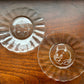 Etched Glass Vintage Trinket Plates